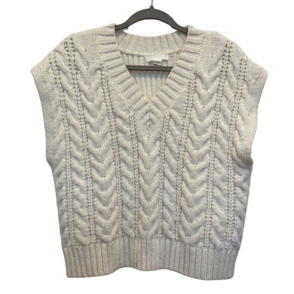 H&M Sweater Vest Cream - Picture 1 of 3
